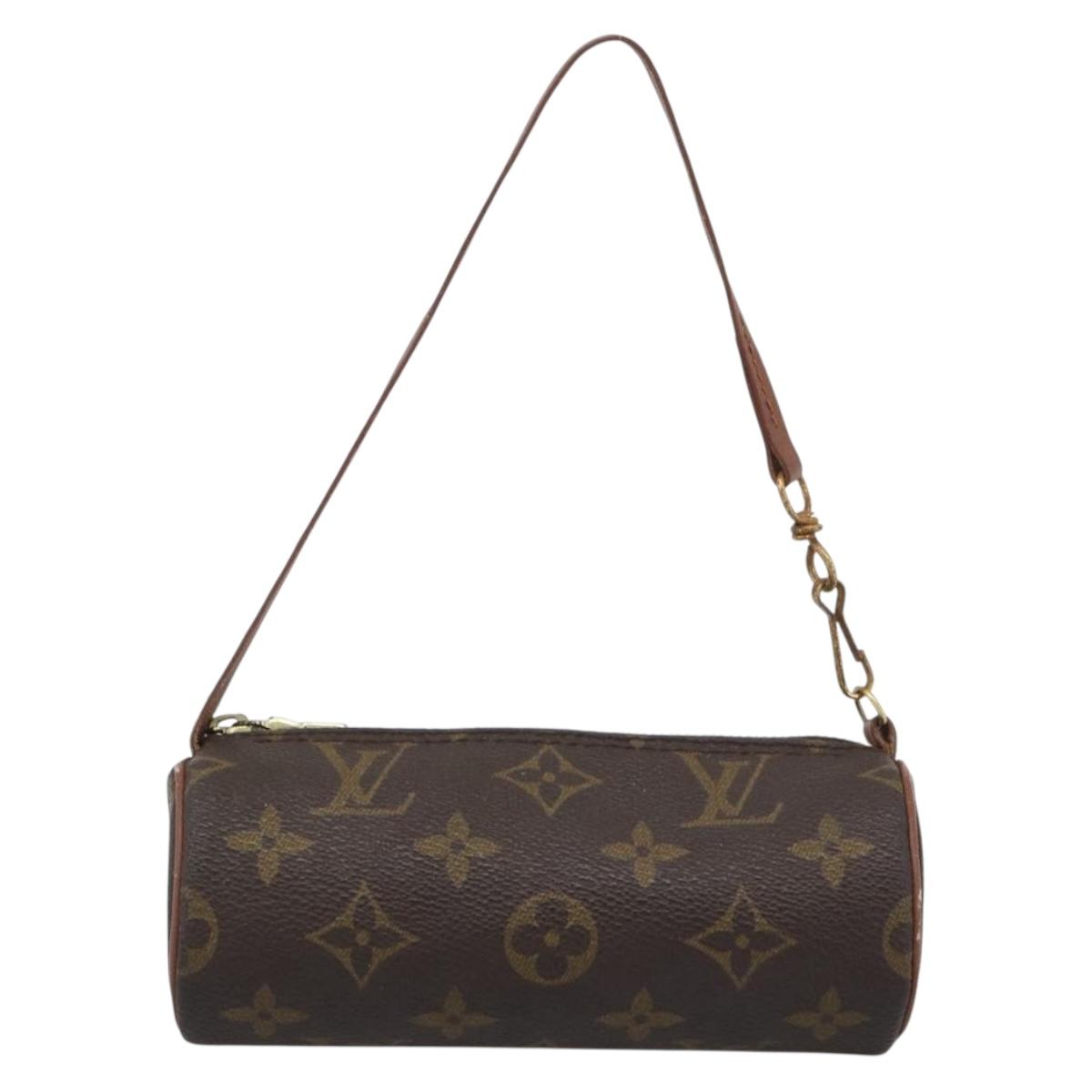 LOUIS VUITTON Monogram Papillon Pouch LV Auth BA13619