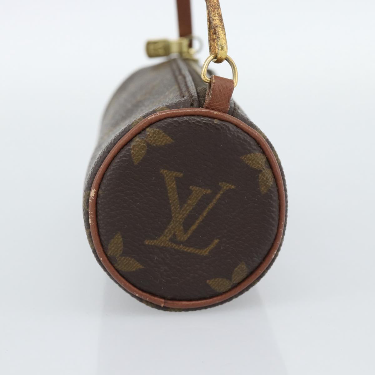 LOUIS VUITTON Monogram Papillon Pouch LV Auth BA13619