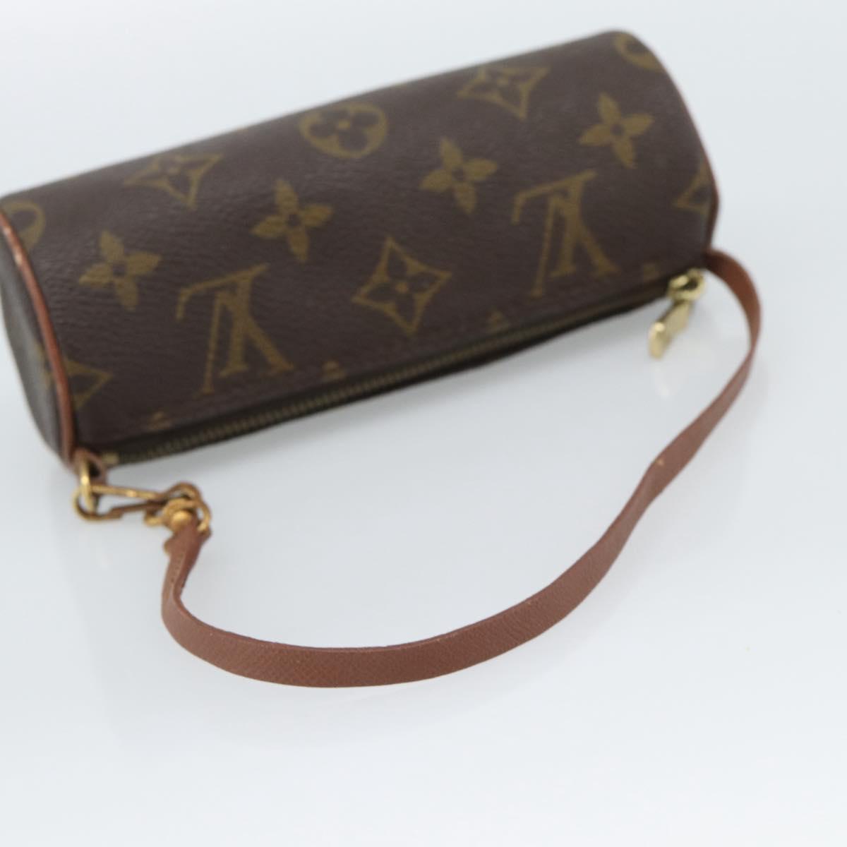 LOUIS VUITTON Monogram Papillon Pouch LV Auth BA13619