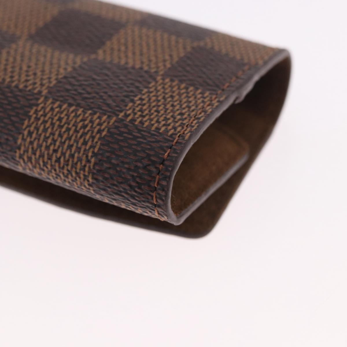 LOUIS VUITTON Damier Ebene Cuffs&Cuff Case Cuffs Silver M64675 LV Auth BA13620V