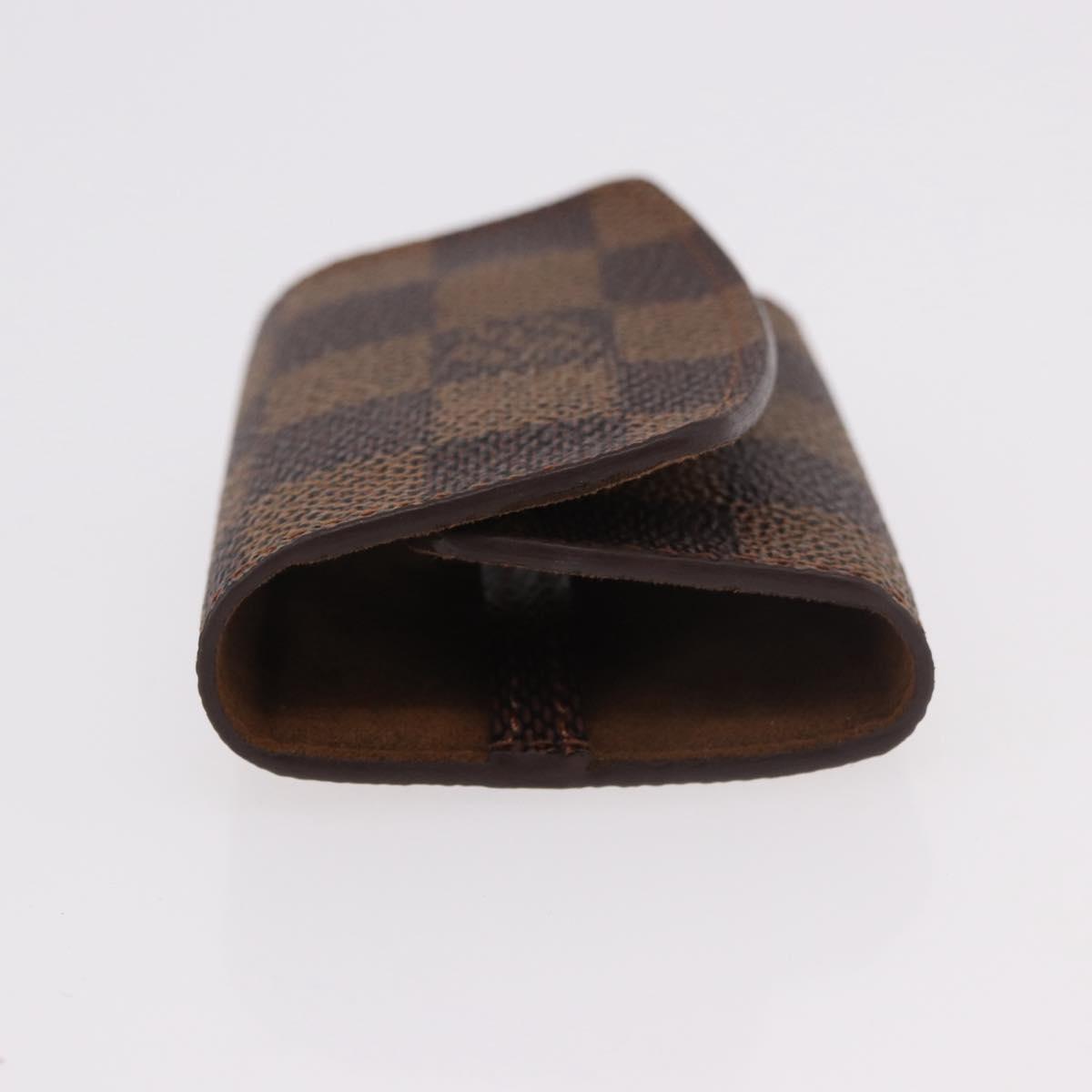 LOUIS VUITTON Damier Ebene Cuffs&Cuff Case Cuffs Silver M64675 LV Auth BA13620V