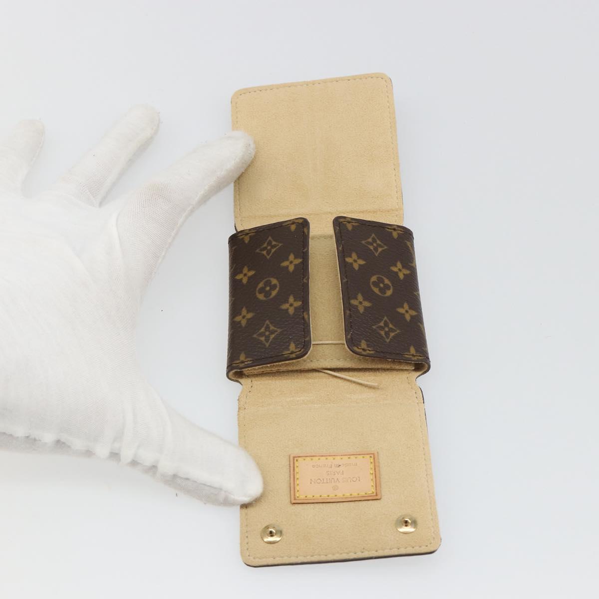 LOUIS VUITTON Monogram Jewelry case Jewelry Box LV Auth BA13625V