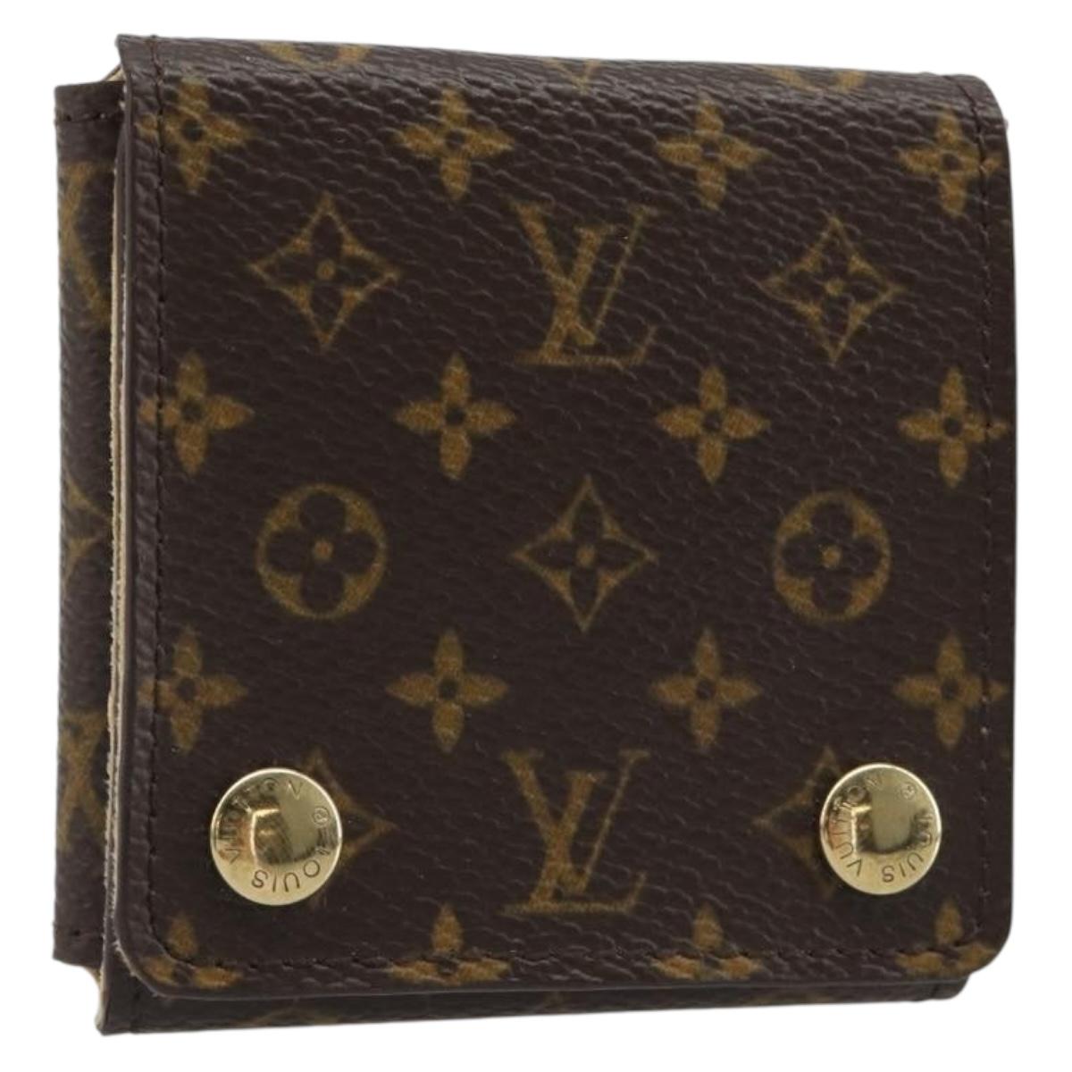 LOUIS VUITTON Monogram Jewelry case Jewelry Box LV Auth BA13625V