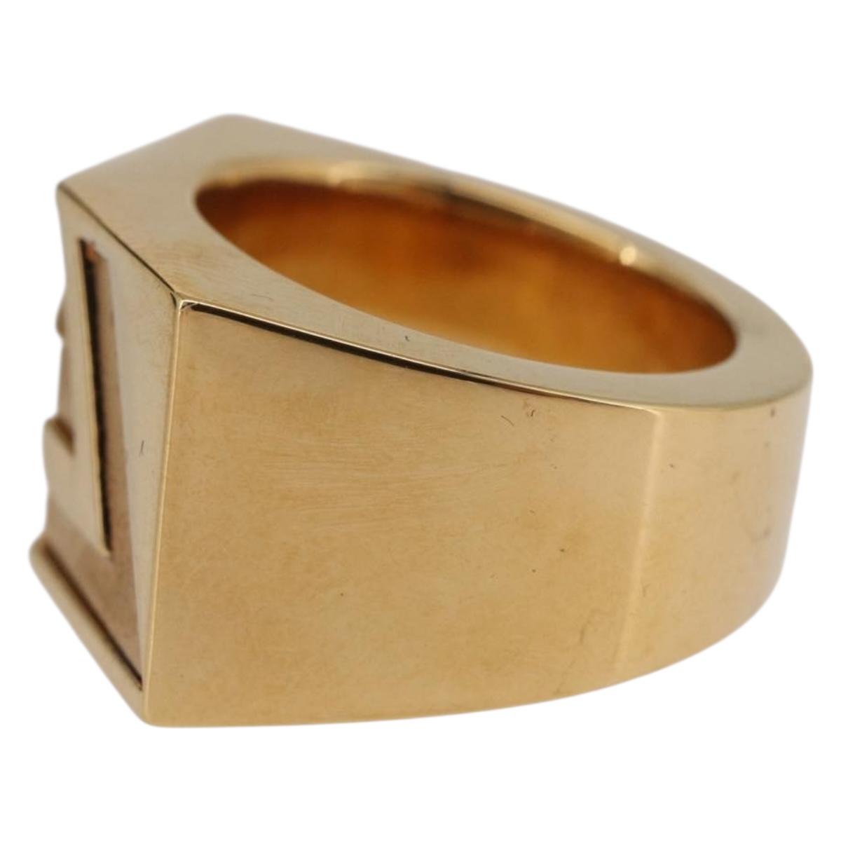 VERSACE Ring Metal Gold Tone Auth BA13629V