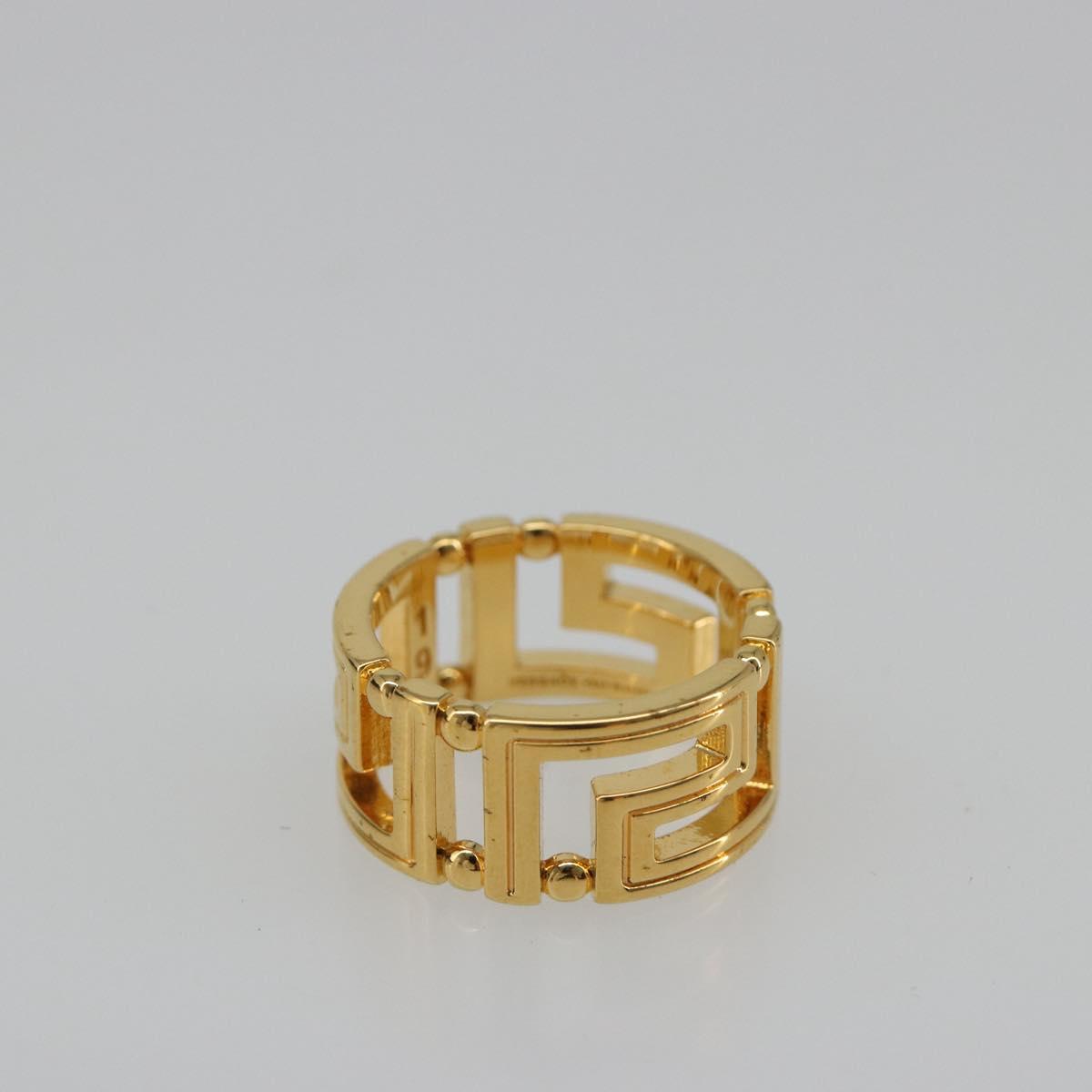 VERSACE Ring metal Gold Tone Auth BA13630V