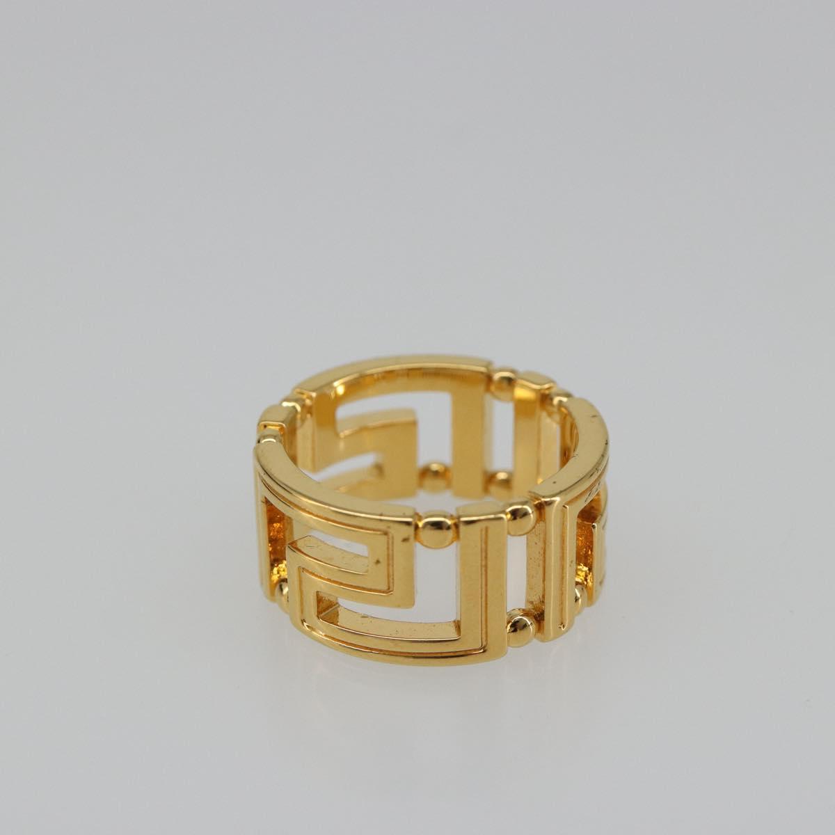 VERSACE Ring metal Gold Tone Auth BA13630V