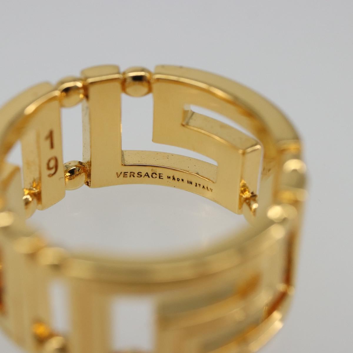 VERSACE Ring metal Gold Tone Auth BA13630V