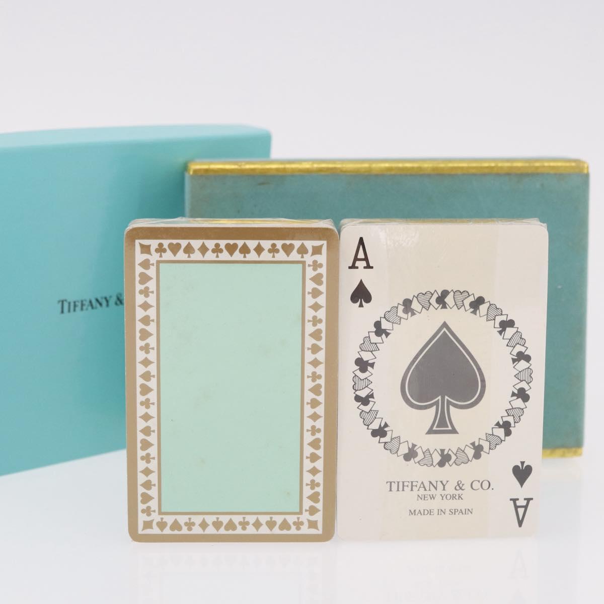TIFFANY&Co. Playing Cards Paper Blue Green Auth BA13631A
