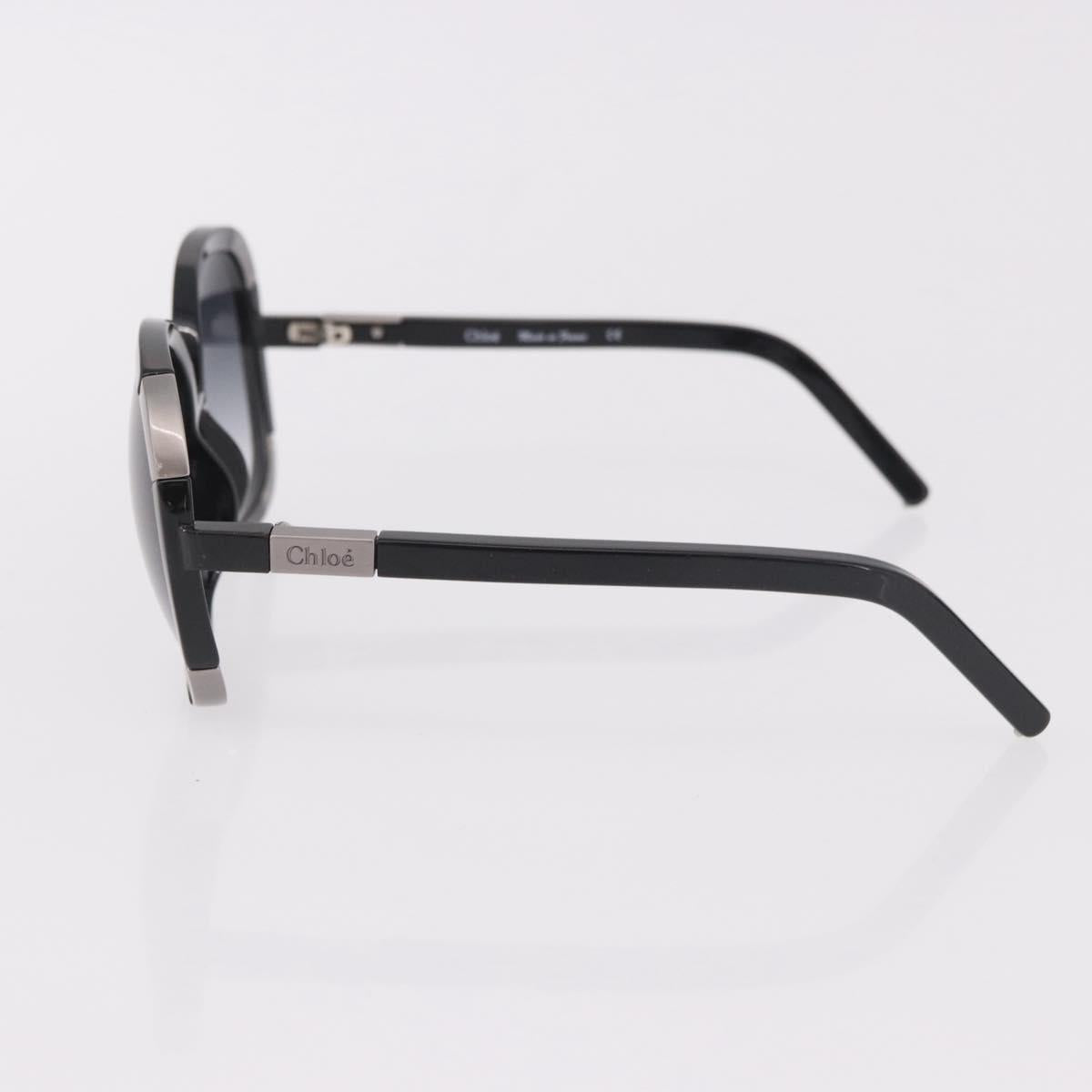 VALENTINO Chloe Sunglasses Plastic 4 Set Black Beige Brown Auth BA13633