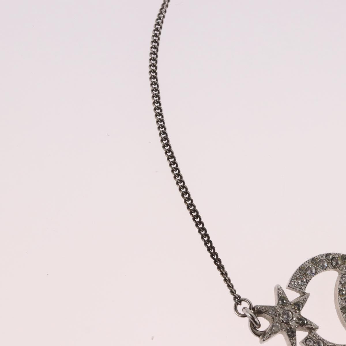 CHANEL Bracelet Metal Silver CC Auth BA13638M