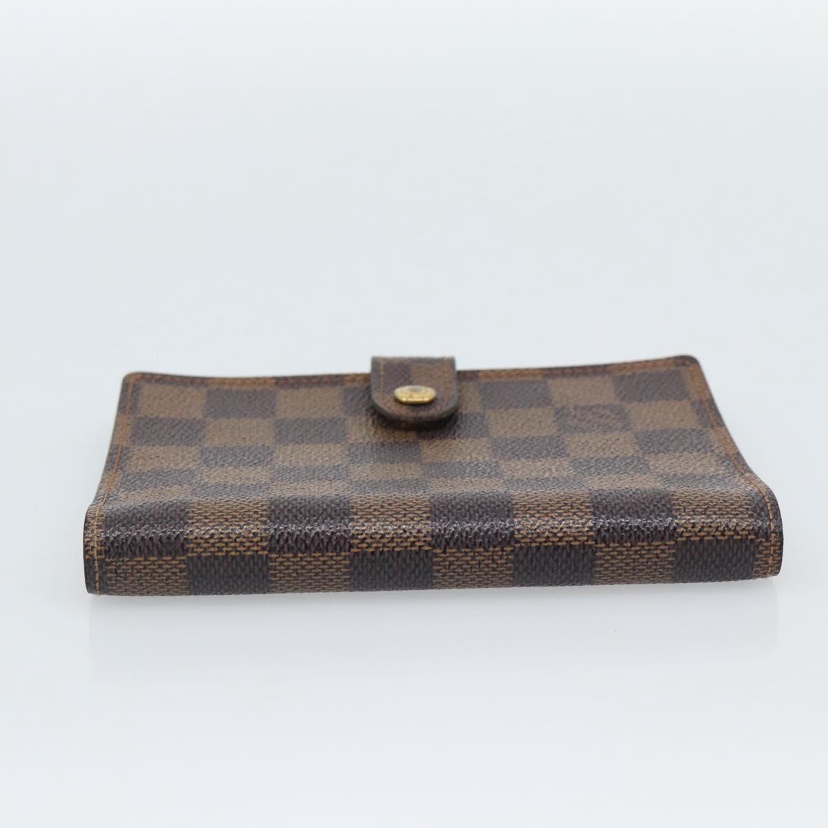 LOUIS VUITTON Damier Ebene Agenda PM Day Planner Cover R20700 LV Auth BA13650