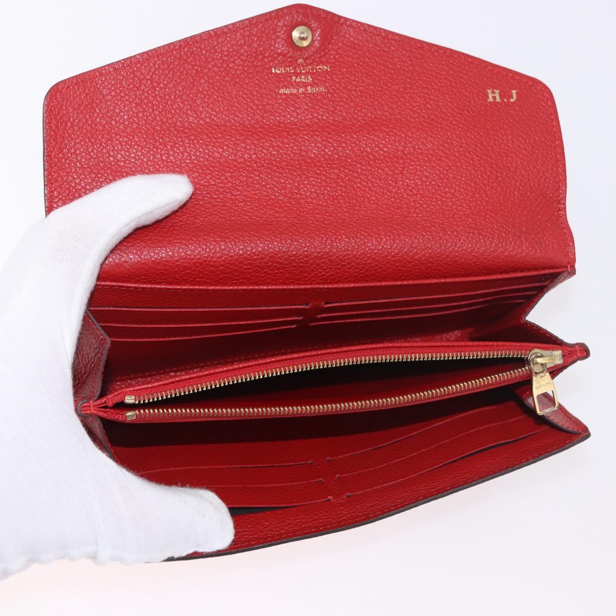 LOUIS VUITTON Multicolor Vernis Wallet 3 Set Multicolor Red LV Auth BA13655