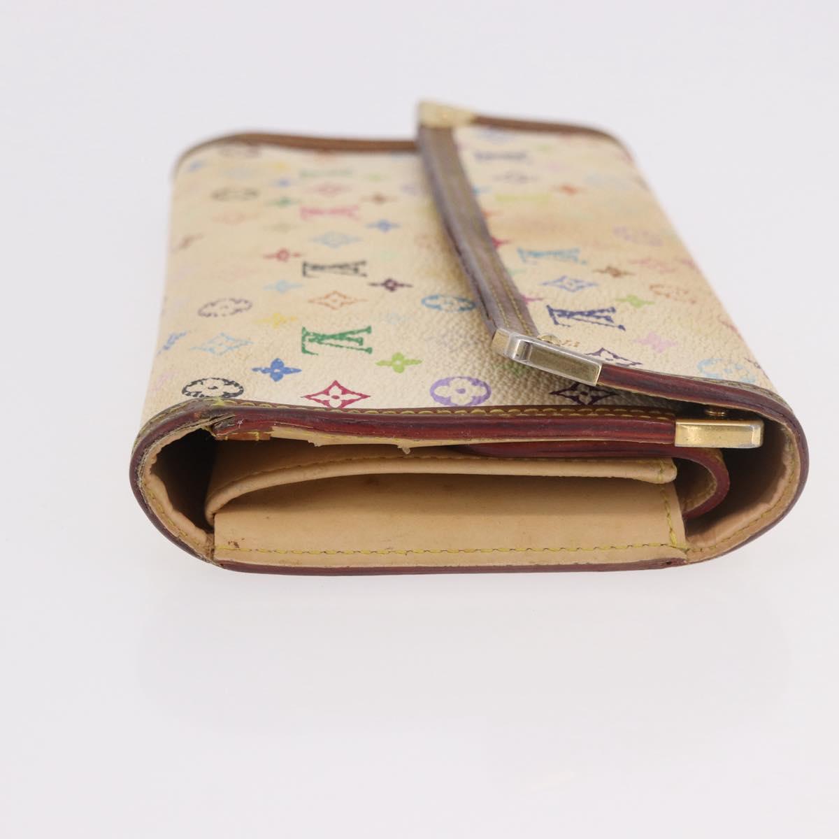 LOUIS VUITTON Multicolor Vernis Wallet 3 Set Multicolor Red LV Auth BA13655