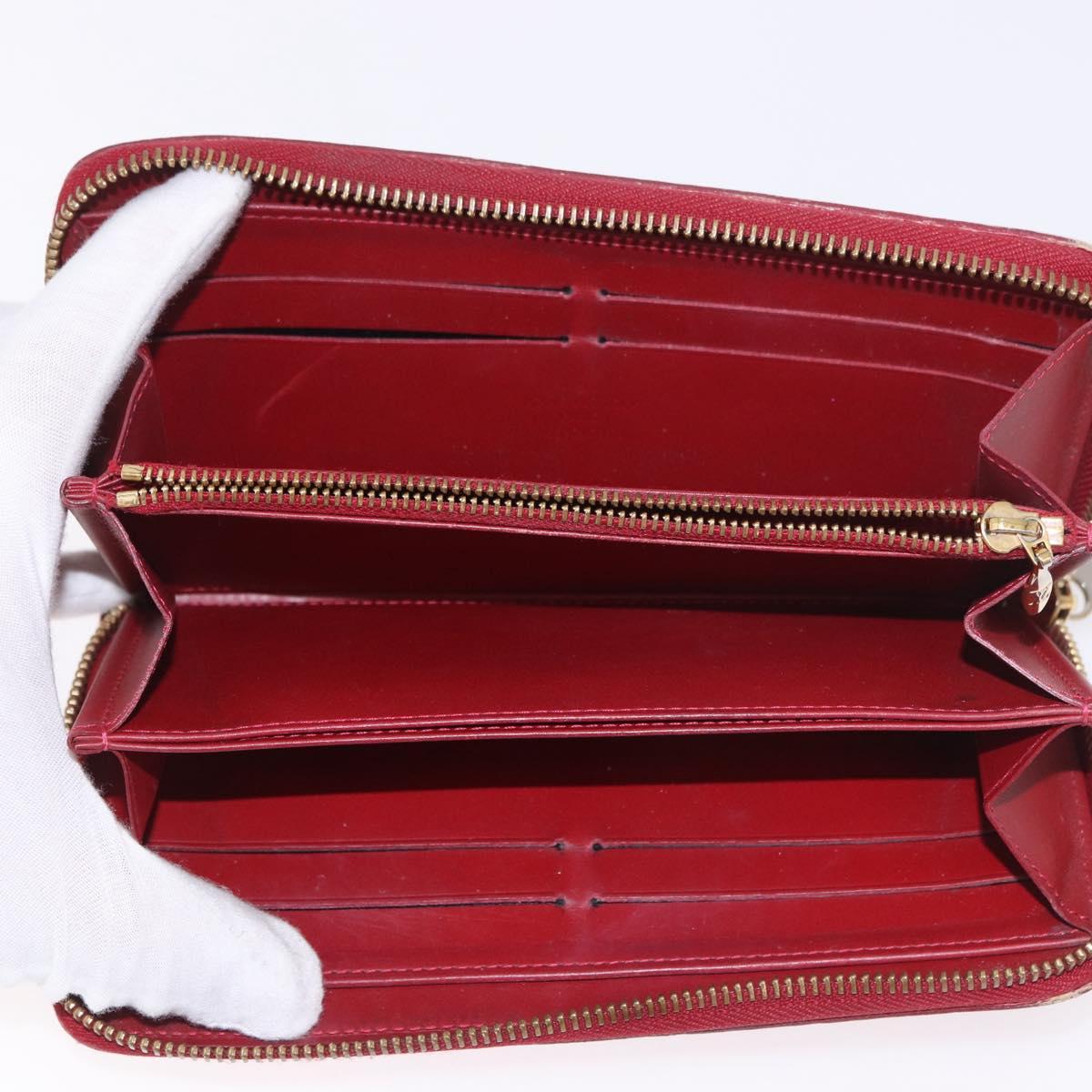 LOUIS VUITTON Multicolor Vernis Wallet 3 Set Multicolor Red LV Auth BA13655