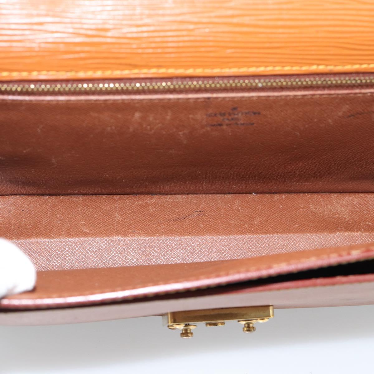 LOUIS VUITTON Epi Serie Dragonne Hand Bag Zipangu Gold M52618 LV Auth BA13660