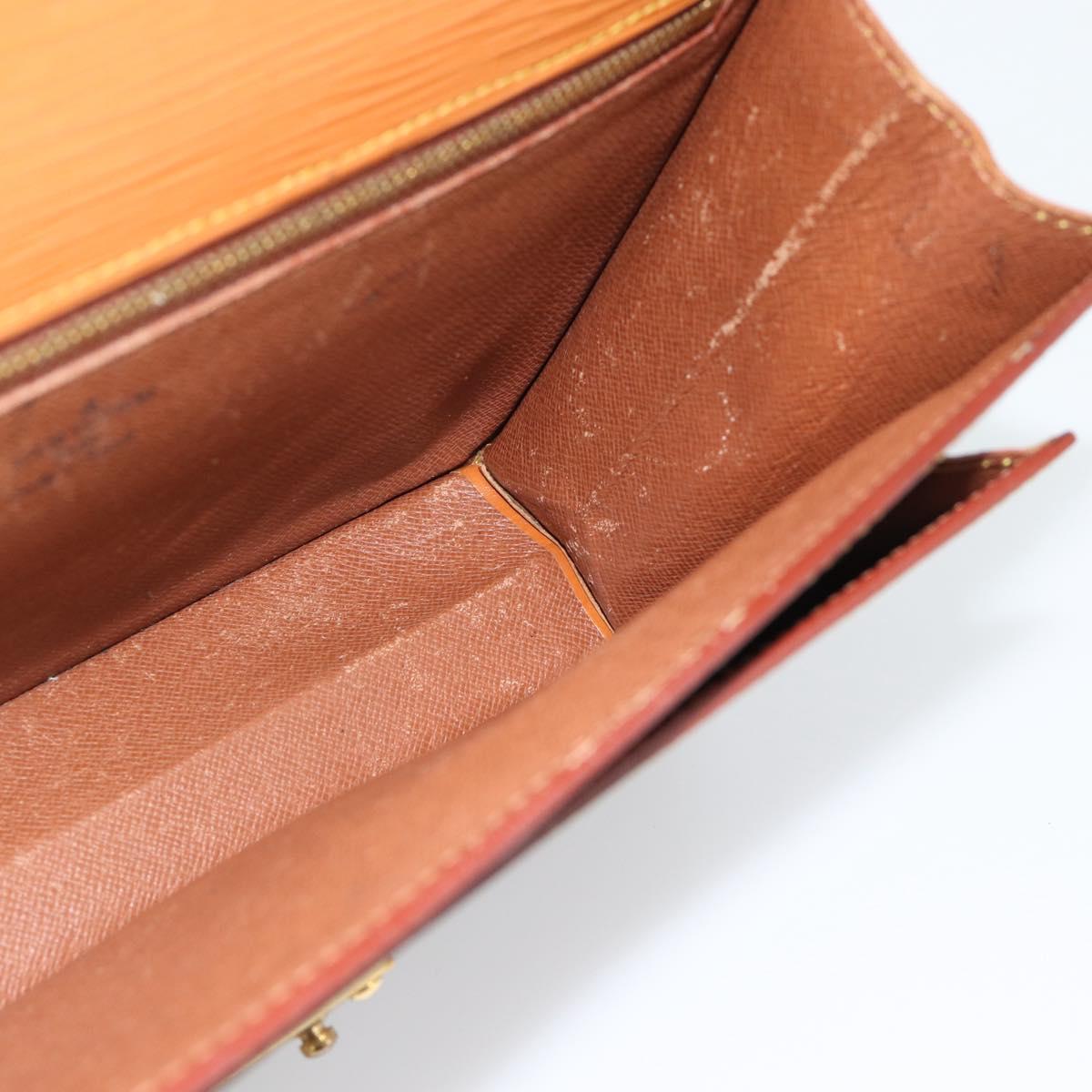 LOUIS VUITTON Epi Serie Dragonne Hand Bag Zipangu Gold M52618 LV Auth BA13660
