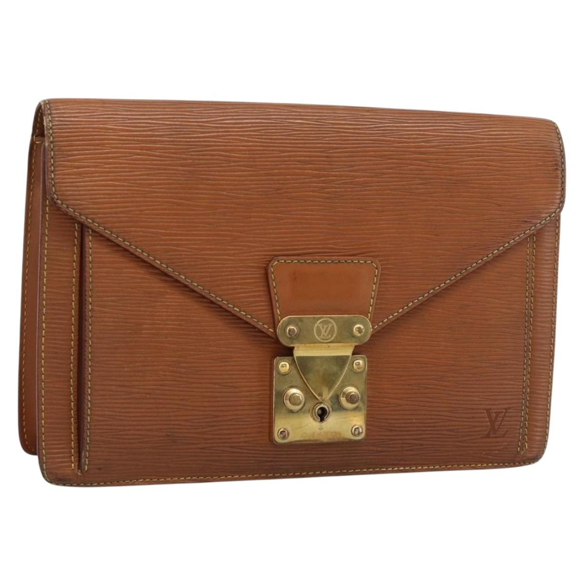 LOUIS VUITTON Epi Serie Dragonne Hand Bag Zipangu Gold M52618 LV Auth BA13660