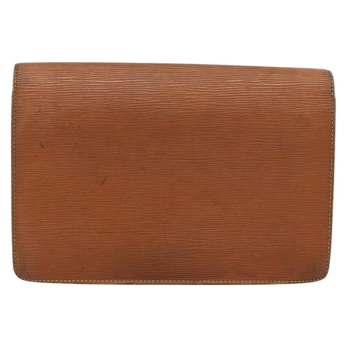 LOUIS VUITTON Epi Serie Dragonne Hand Bag Zipangu Gold M52618 LV Auth BA13660