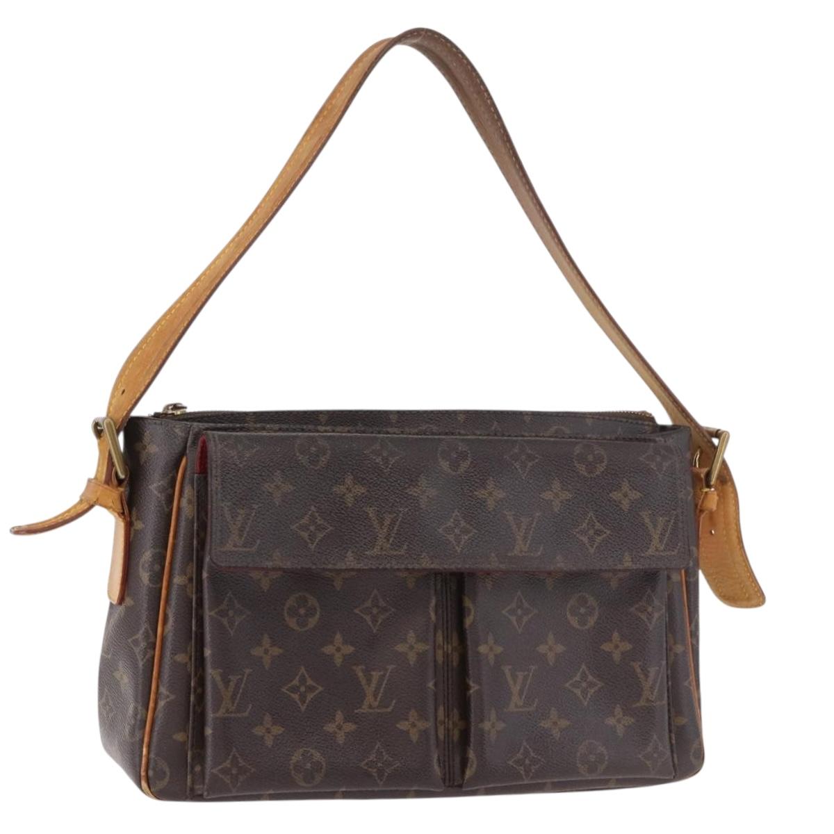 LOUIS VUITTON Monogram Viva Cite GM Shoulder Bag M51163 LV Auth BA13661