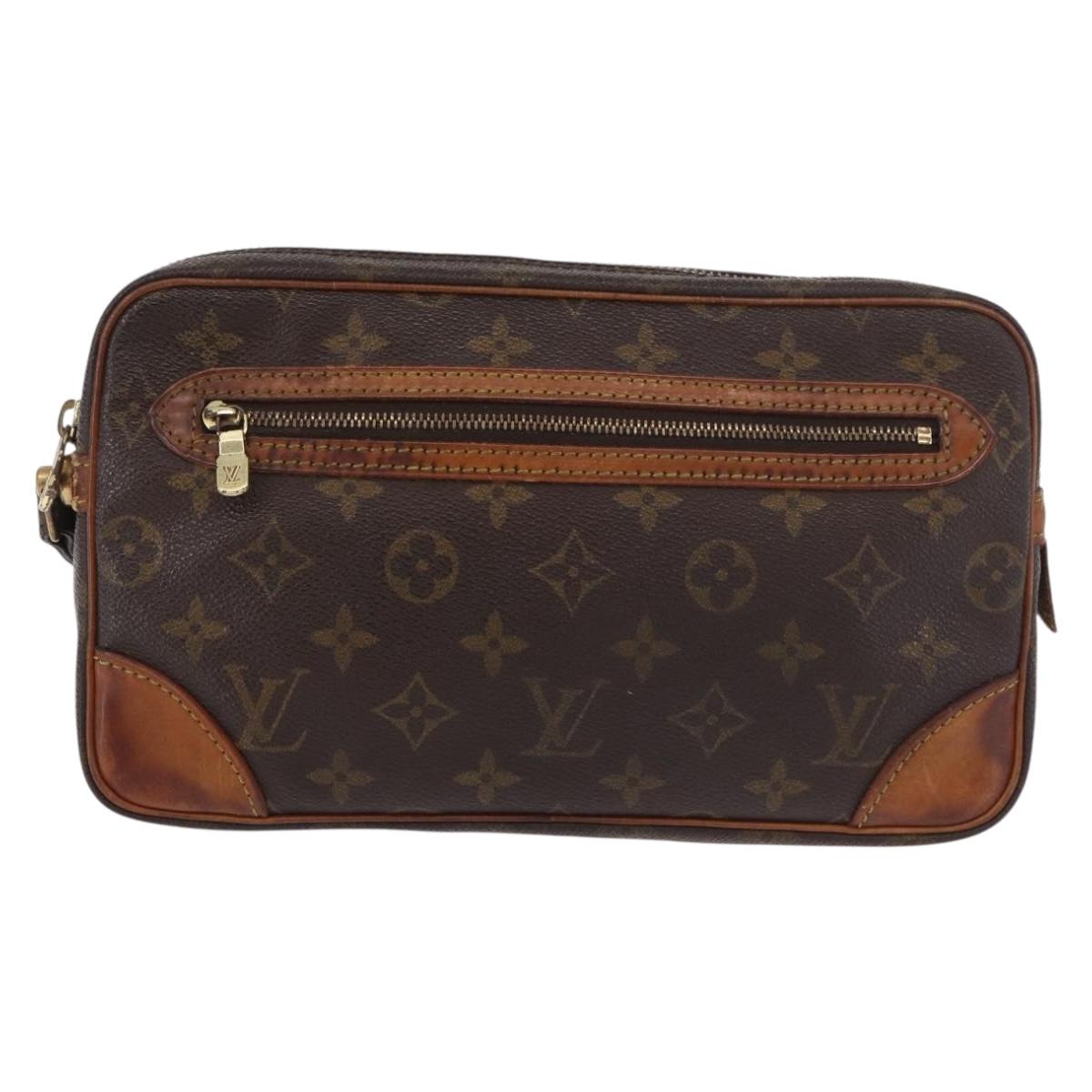LOUIS VUITTON Monogram Marly Dragonne GM Clutch Bag M51825 LV Auth BA13662