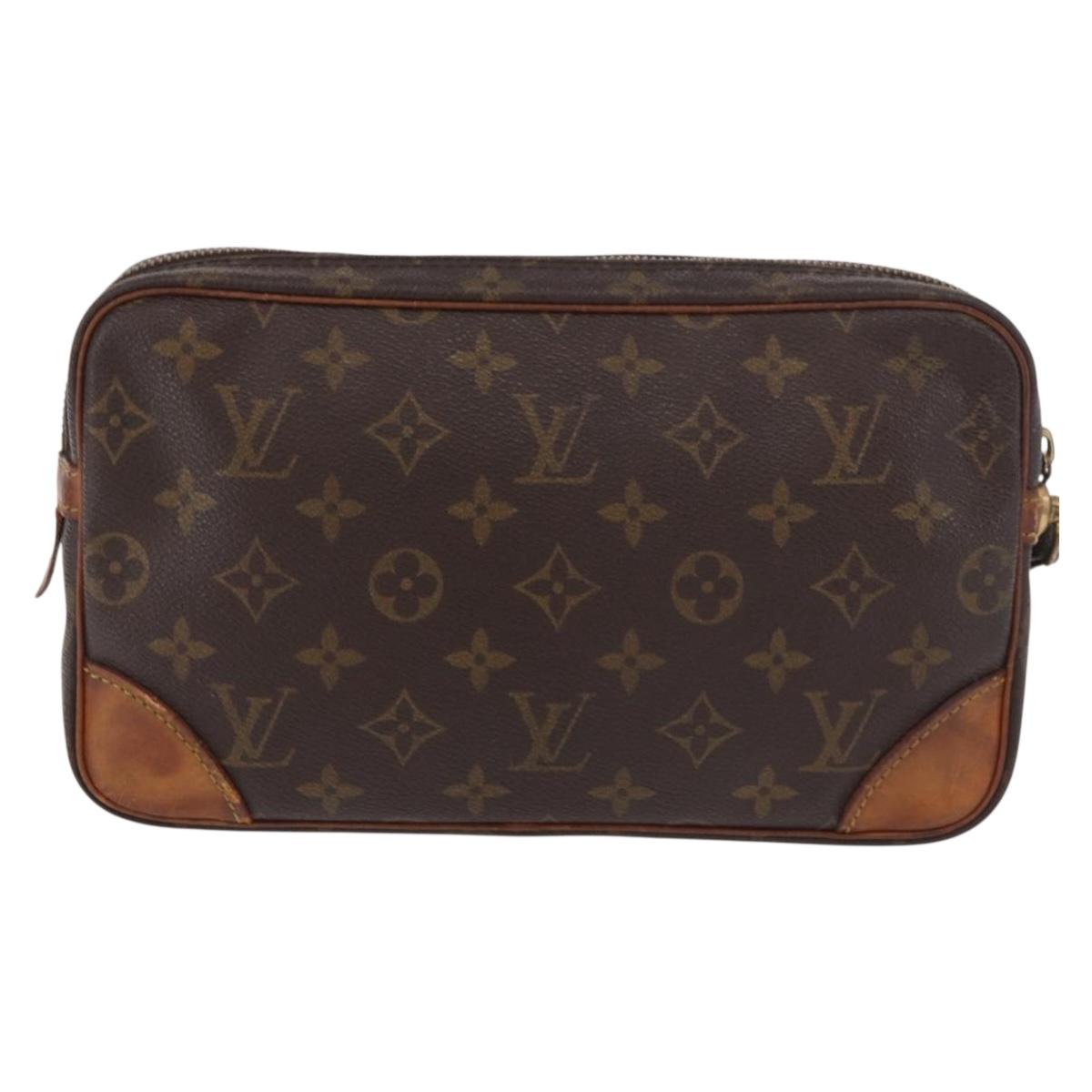 LOUIS VUITTON Monogram Marly Dragonne GM Clutch Bag M51825 LV Auth BA13662