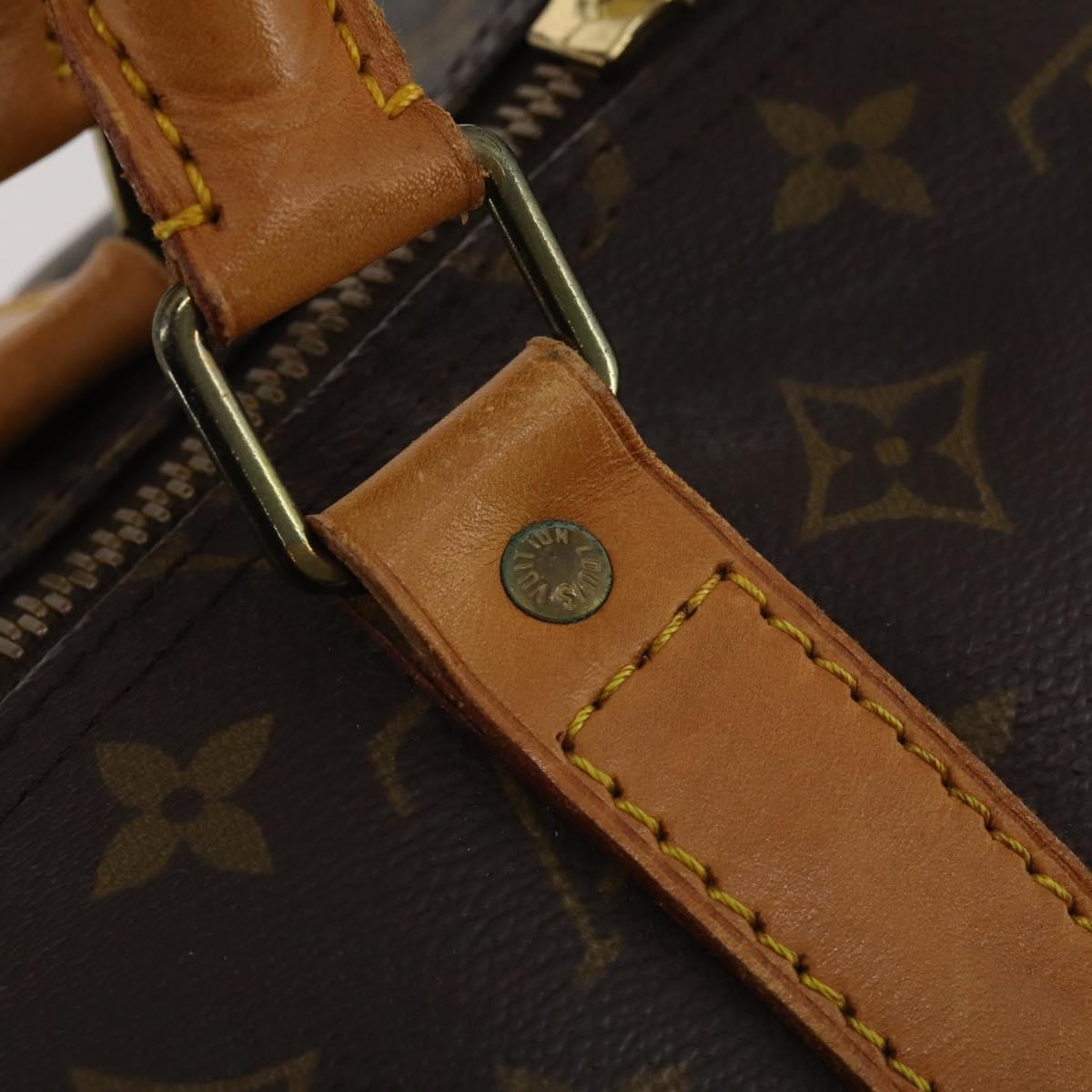 LOUIS VUITTON Monogram Keepall 55 Boston Bag M41424 LV Auth BA13664A