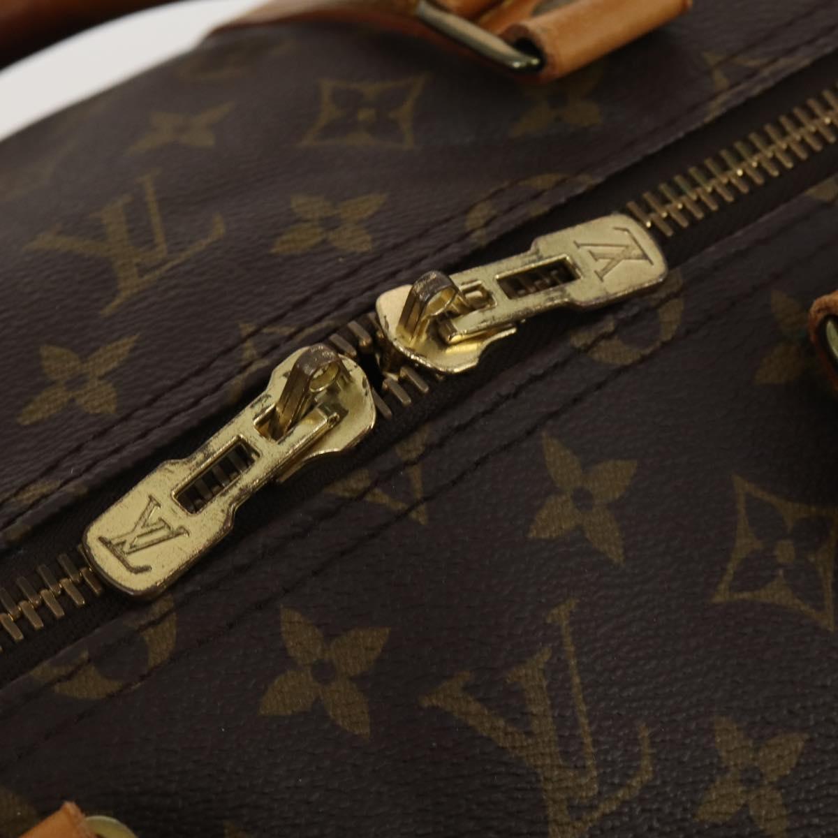 LOUIS VUITTON Monogram Keepall 55 Boston Bag M41424 LV Auth BA13664A