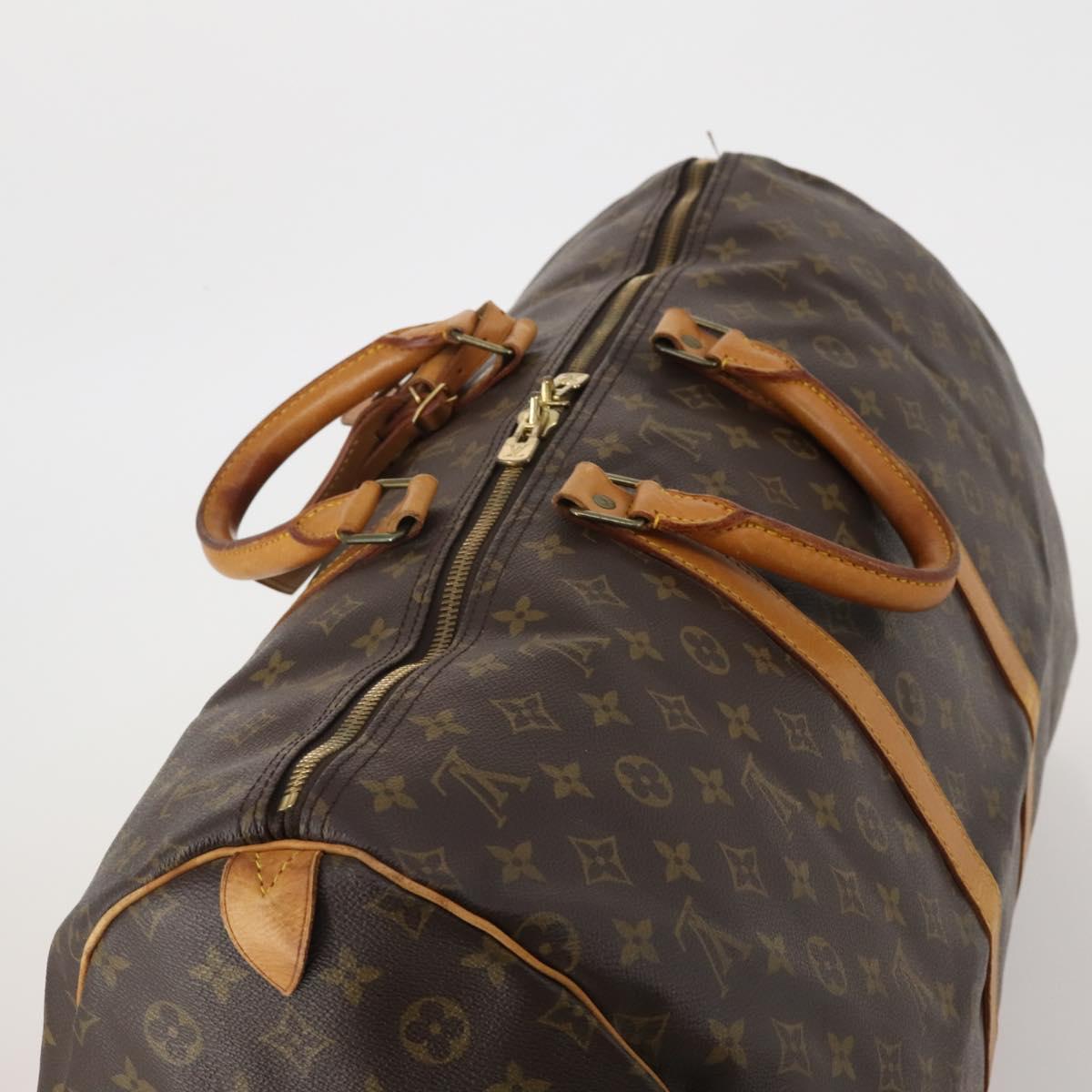 LOUIS VUITTON Monogram Keepall 55 Boston Bag M41424 LV Auth BA13664A