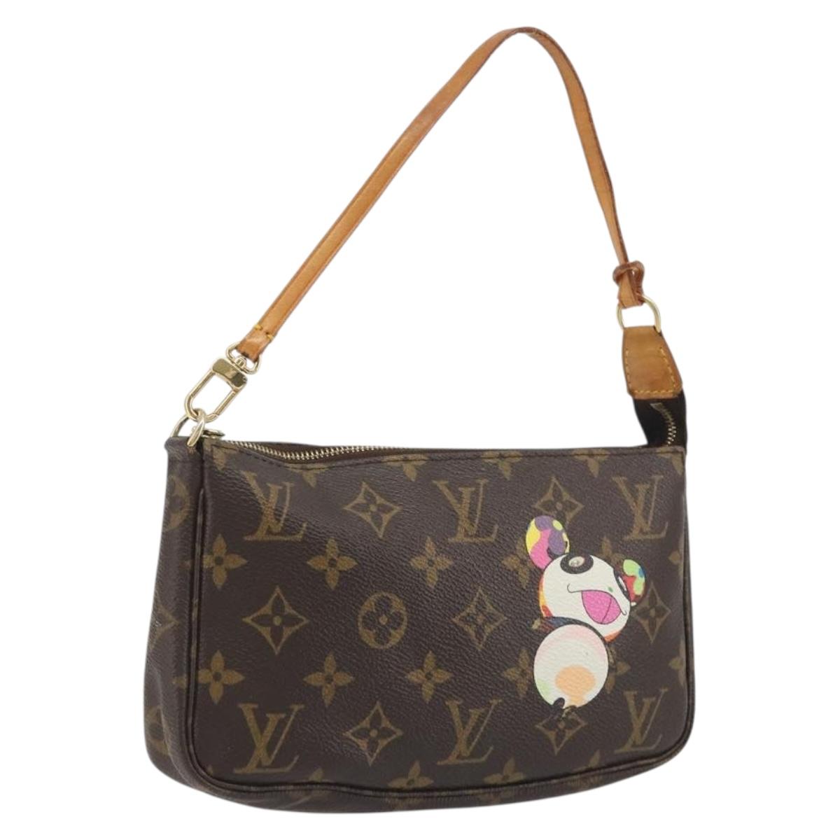 LOUIS VUITTON Monogram panda Pochette Accessoires Pouch M51981 LV Auth BA13669V