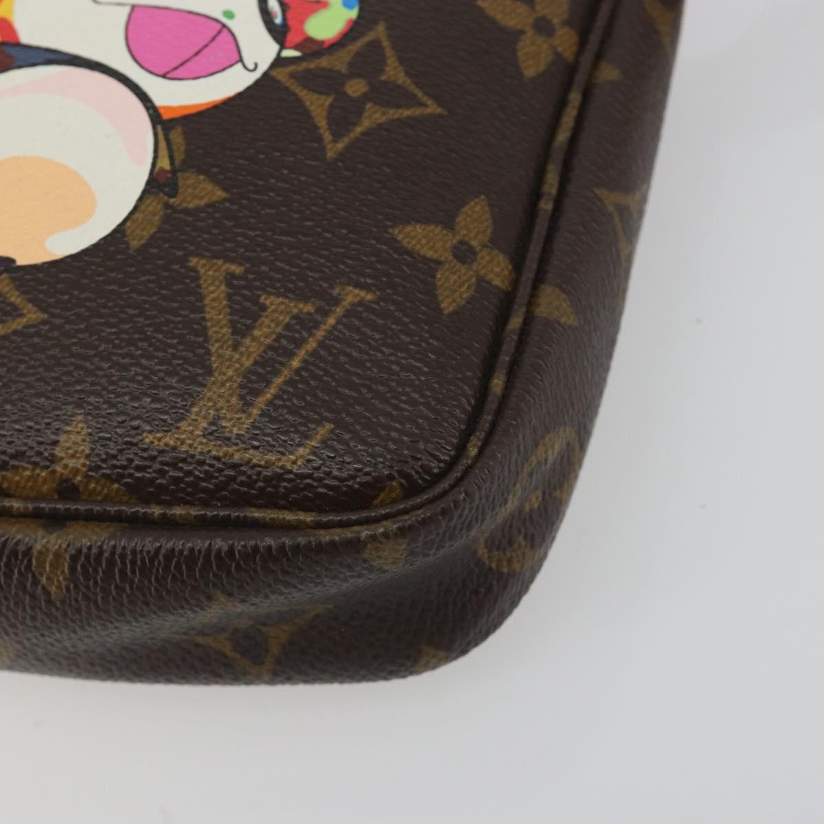 LOUIS VUITTON Monogram panda Pochette Accessoires Pouch M51981 LV Auth BA13669V
