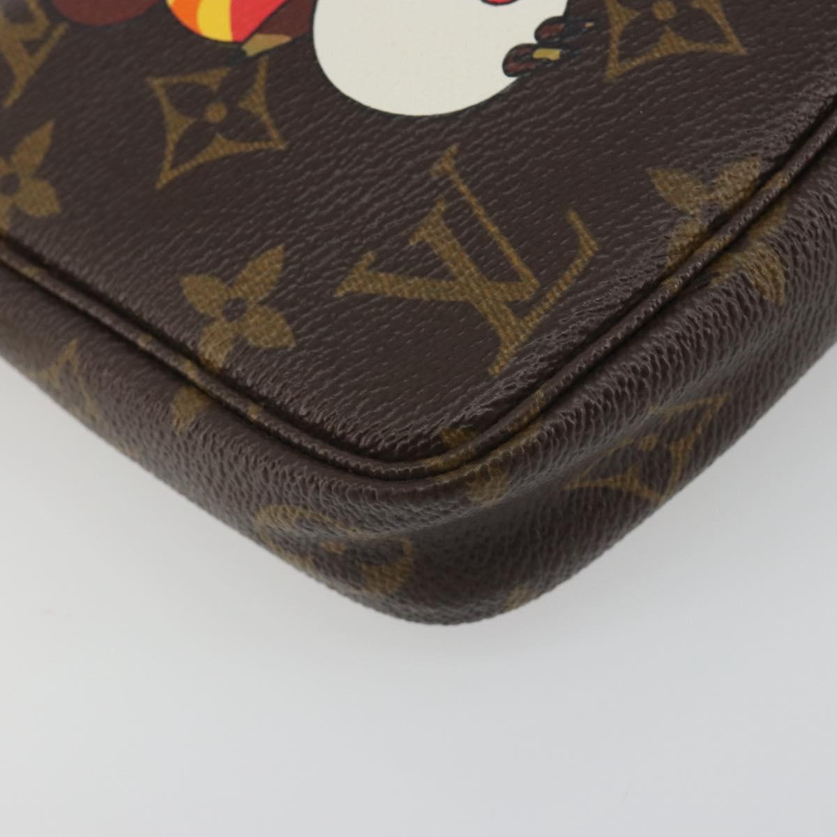 LOUIS VUITTON Monogram panda Pochette Accessoires Pouch M51981 LV Auth BA13669V