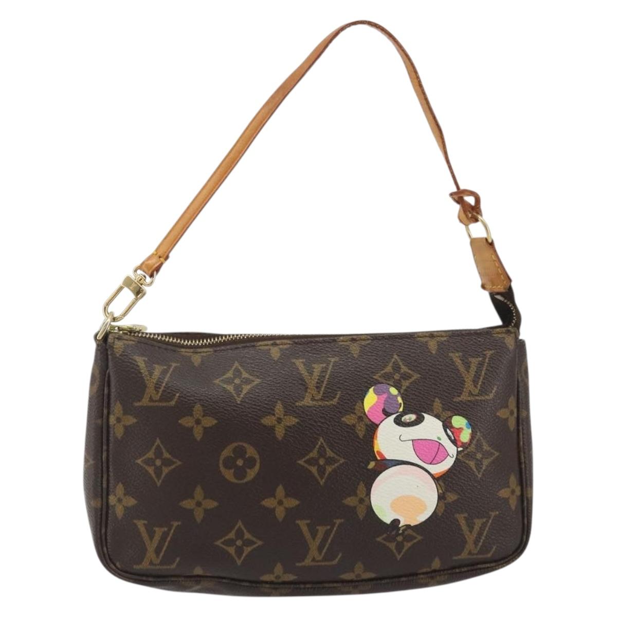 LOUIS VUITTON Monogram panda Pochette Accessoires Pouch M51981 LV Auth BA13669V
