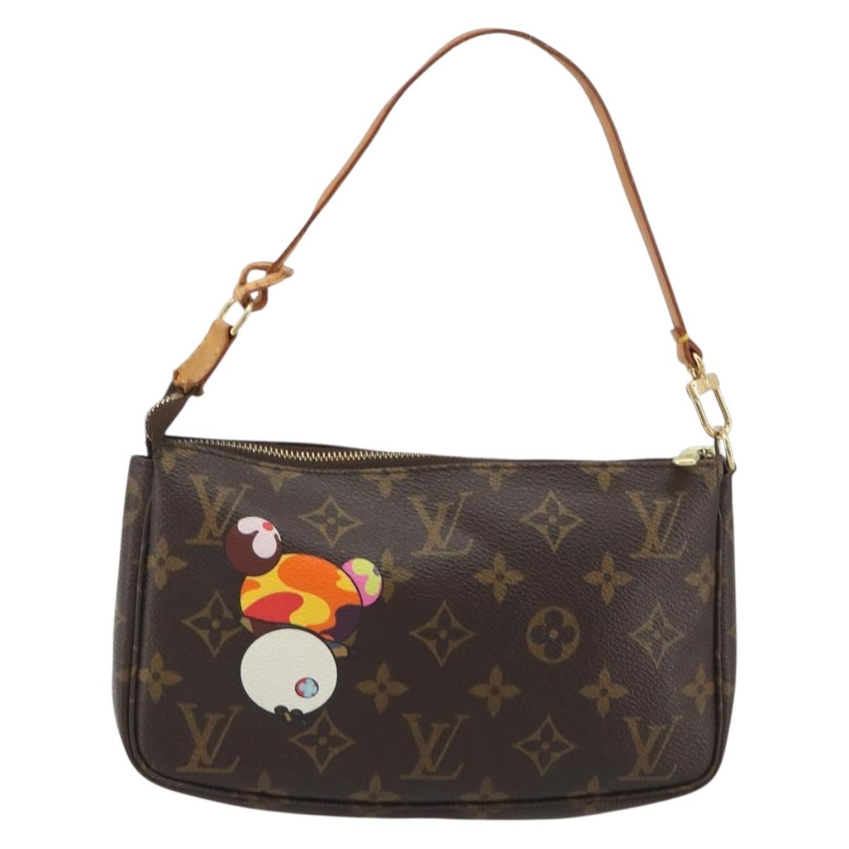 LOUIS VUITTON Monogram panda Pochette Accessoires Pouch M51981 LV Auth BA13669V