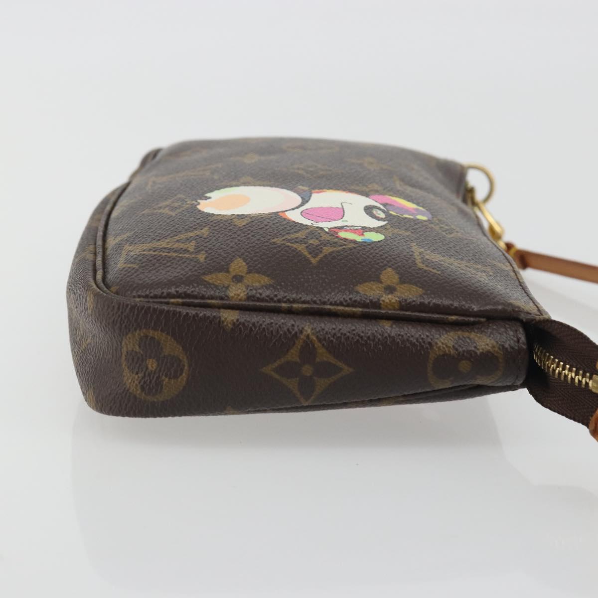 LOUIS VUITTON Monogram panda Pochette Accessoires Pouch M51981 LV Auth BA13669V