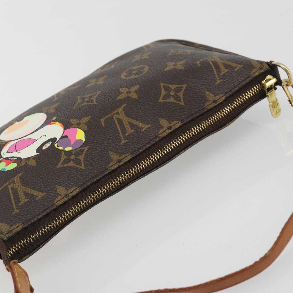 LOUIS VUITTON Monogram panda Pochette Accessoires Pouch M51981 LV Auth BA13669V