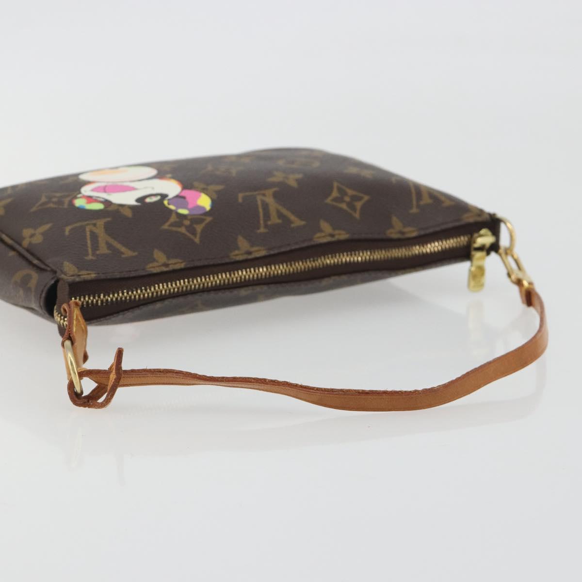 LOUIS VUITTON Monogram panda Pochette Accessoires Pouch M51981 LV Auth BA13669V