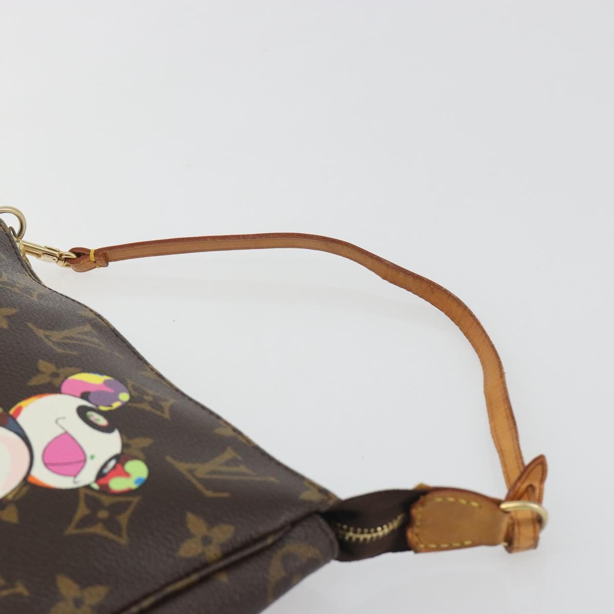 LOUIS VUITTON Monogram panda Pochette Accessoires Pouch M51981 LV Auth BA13669V