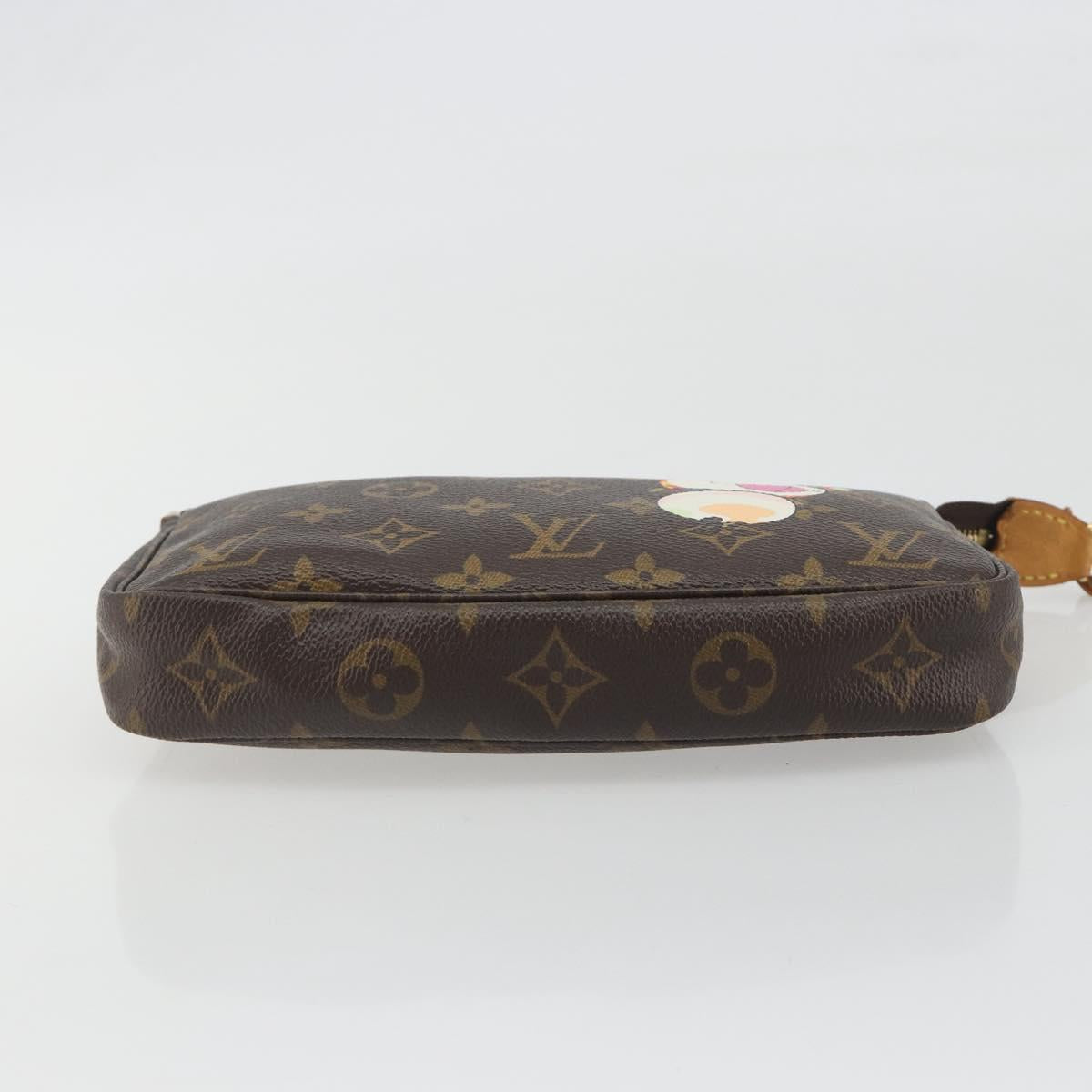 LOUIS VUITTON Monogram panda Pochette Accessoires Pouch M51981 LV Auth BA13669V