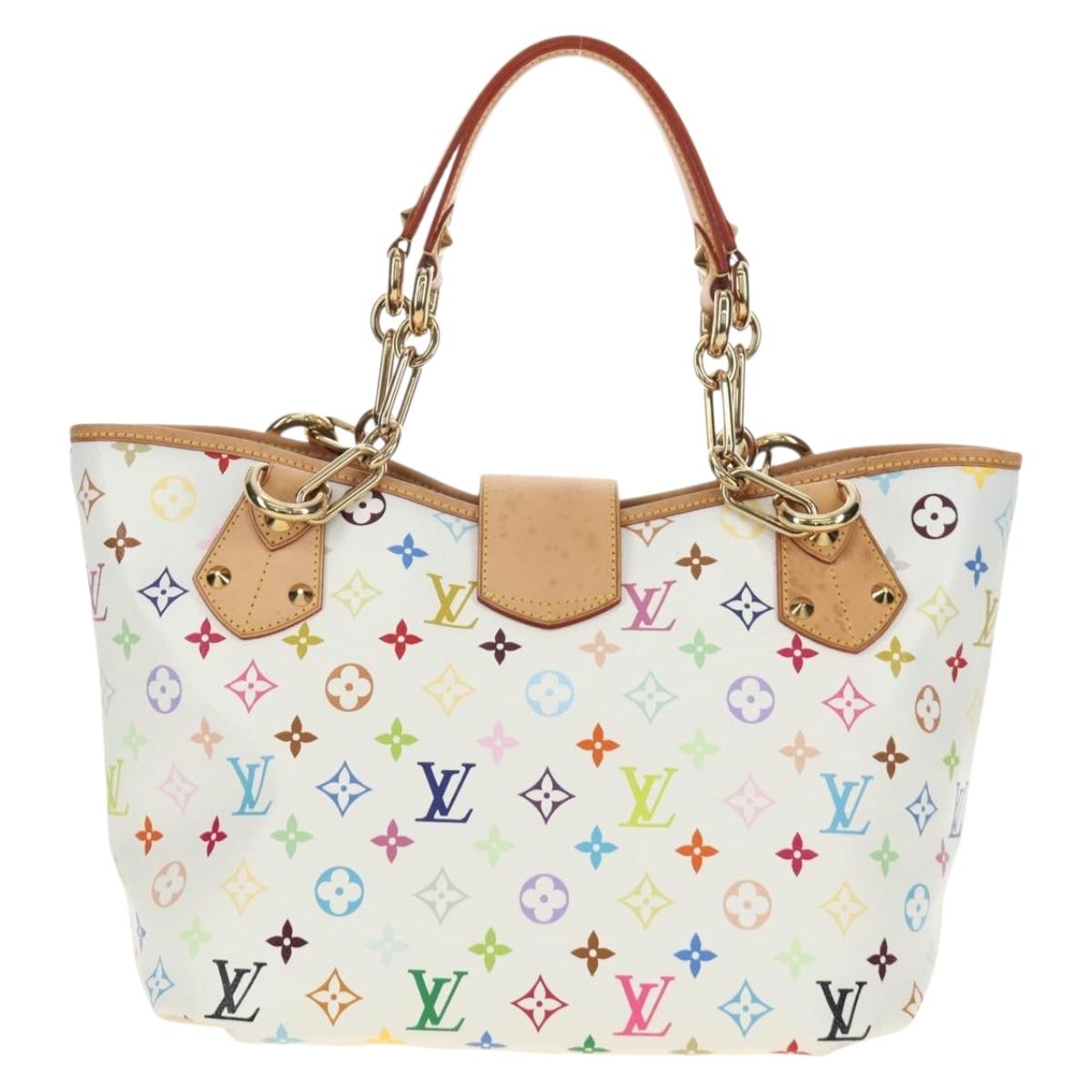 LOUIS VUITTON Monogram Multicolor Annie GM Tote Bag White M40303 Auth BA13672SAV