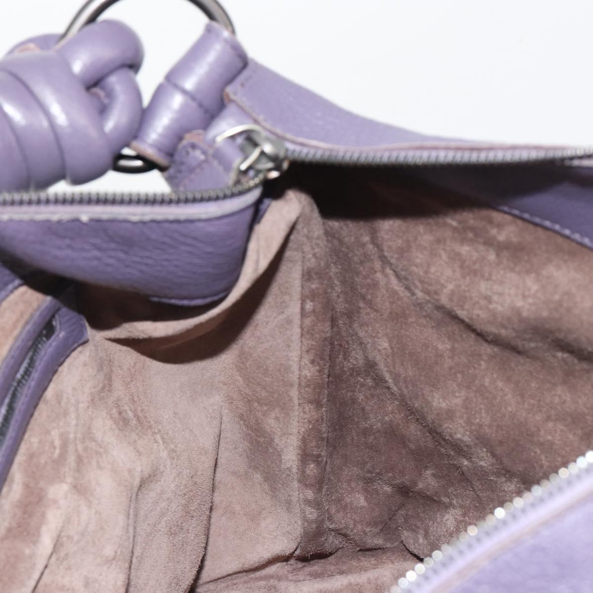 BOTTEGA VENETA INTRECCIATO Shoulder Bag Purple 179331 Auth BA13673A