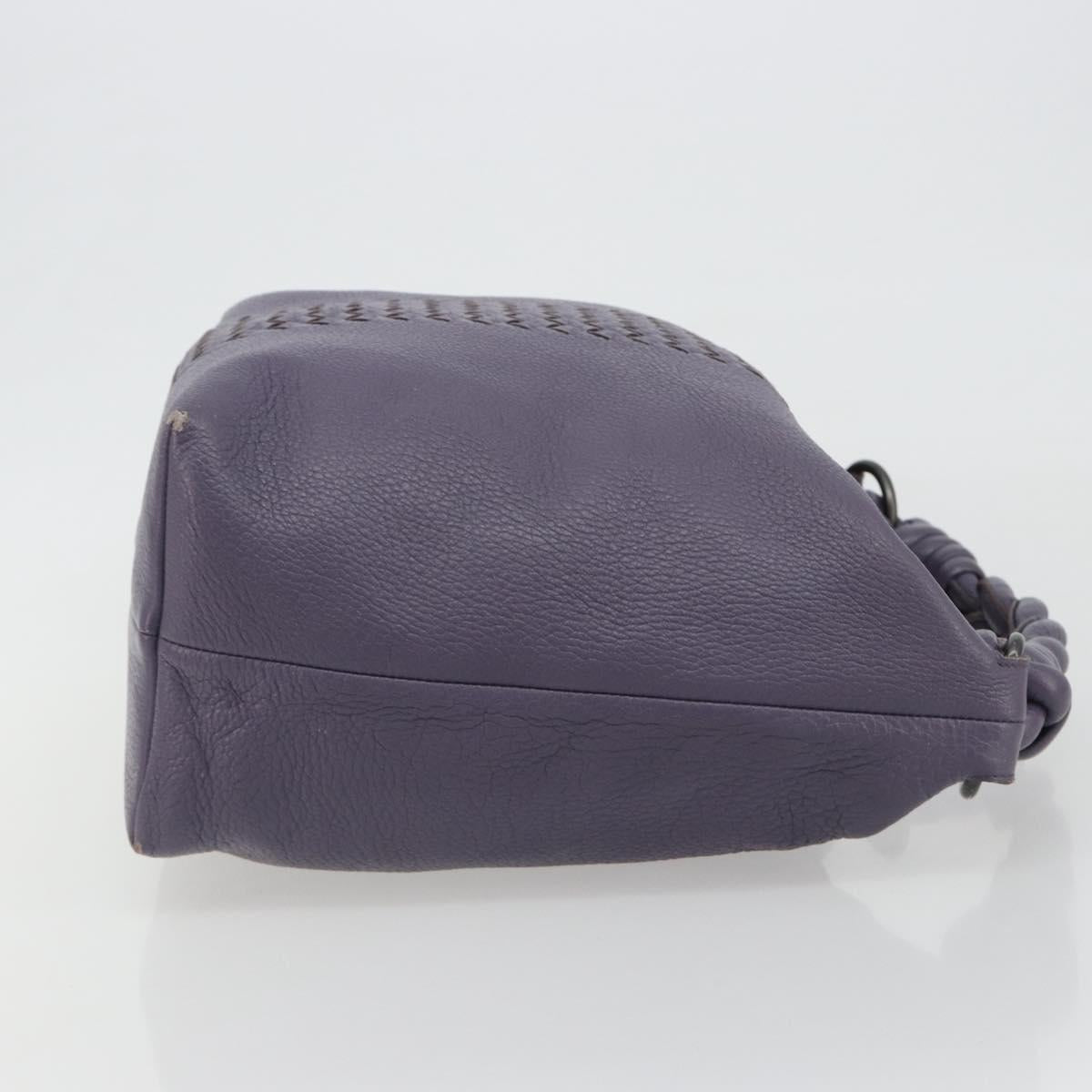 BOTTEGA VENETA INTRECCIATO Shoulder Bag Purple 179331 Auth BA13673A