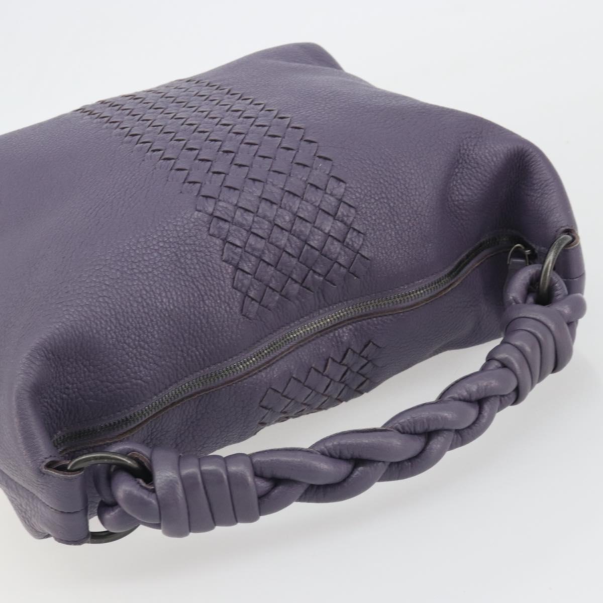 BOTTEGA VENETA INTRECCIATO Shoulder Bag Purple 179331 Auth BA13673A