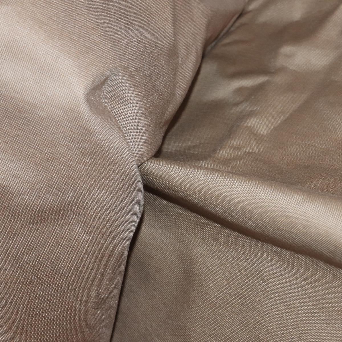 MCM Vicetos Logogram Garment Cover Leather Brown Gold Auth BA13677V