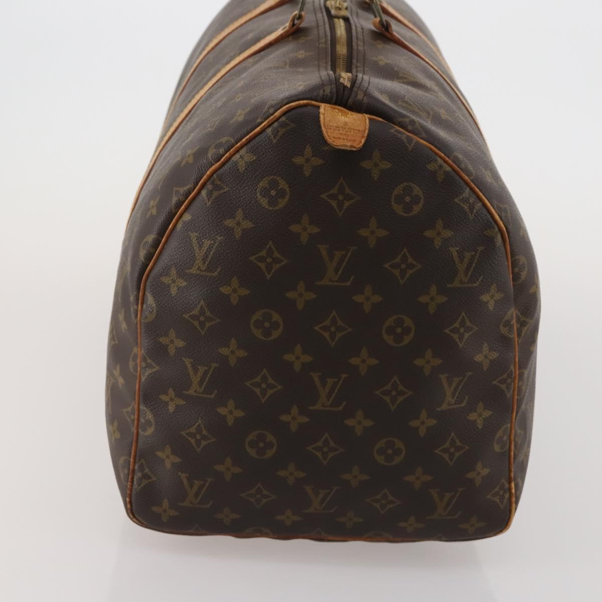 LOUIS VUITTON Monogram Keepall 55 Boston Bag M41424 LV Auth BA13678