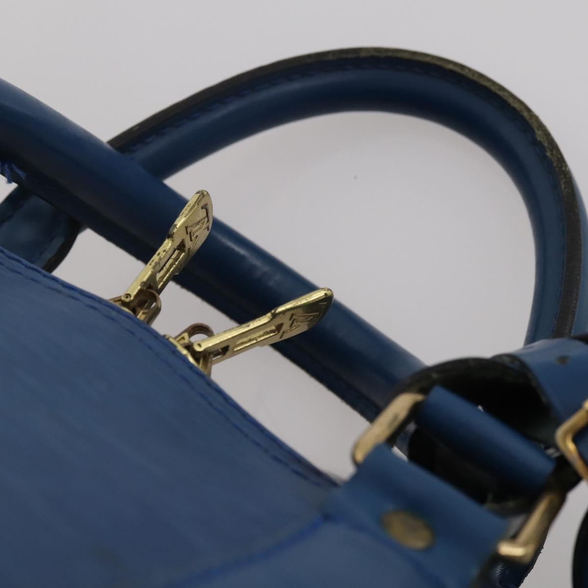 LOUIS VUITTON Epi Keepall 55 Boston Bag Toledo Blue M42955 LV Auth BA13684A