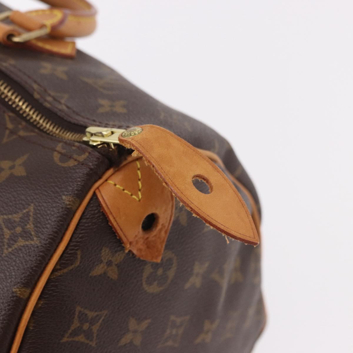 LOUIS VUITTON Monogram Speedy 35 Hand Bag M41524 LV Auth BA13690V