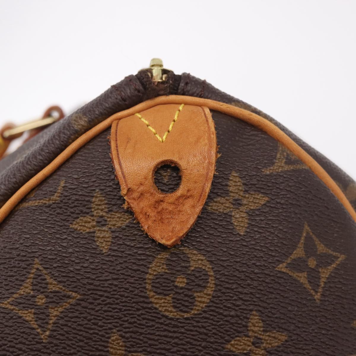 LOUIS VUITTON Monogram Speedy 35 Hand Bag M41524 LV Auth BA13690V