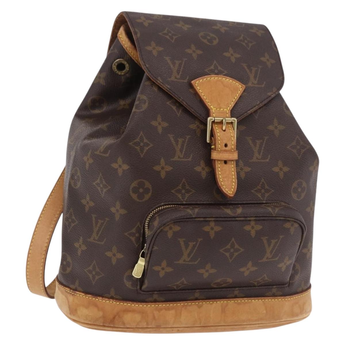 LOUIS VUITTON Monogram Montsouris PM Backpack M51137 LV Auth BA13691
