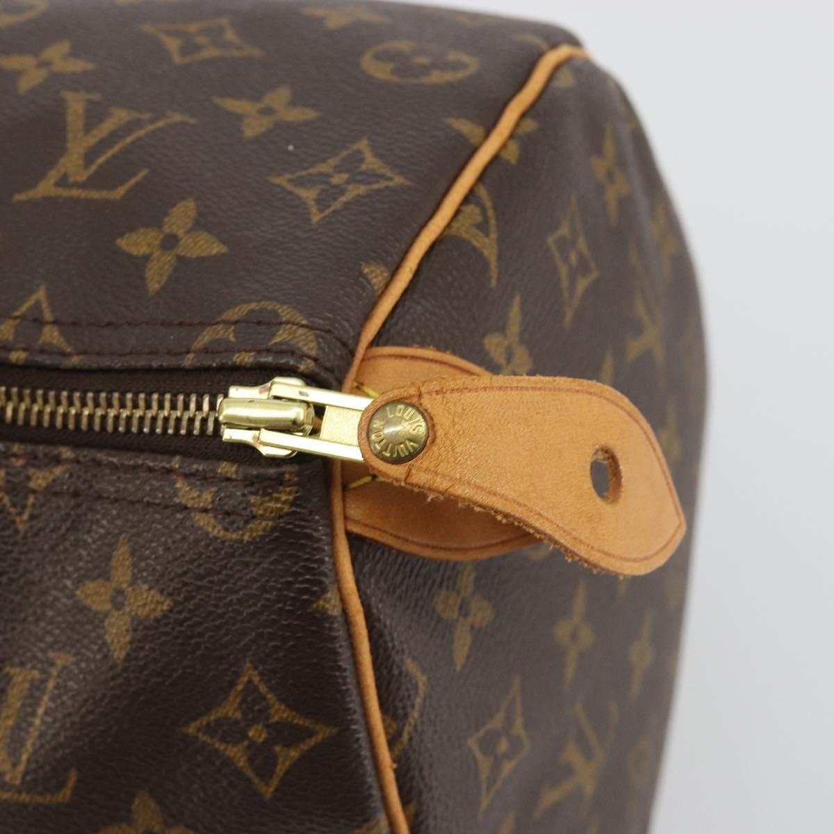 LOUIS VUITTON Monogram Speedy 35 Hand Bag M41524 LV Auth BA13692V