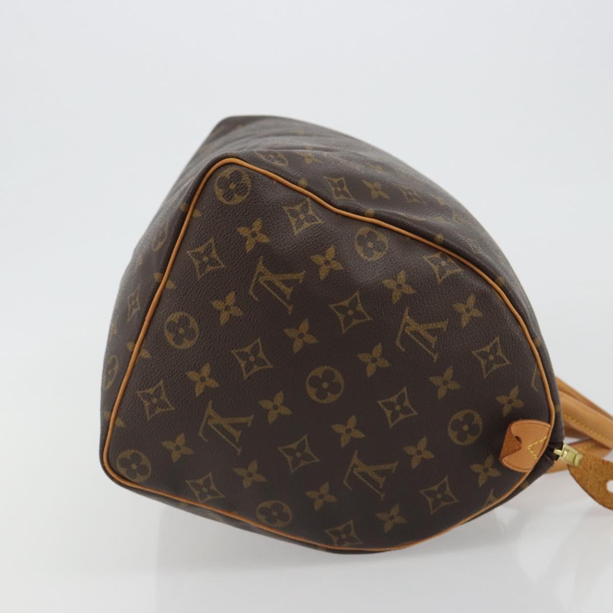 LOUIS VUITTON Monogram Speedy 35 Hand Bag M41524 LV Auth BA13692V